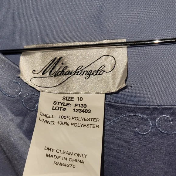 Michaelangelo Periwinkle Bridesmaid Dress - Picture 5 of 6